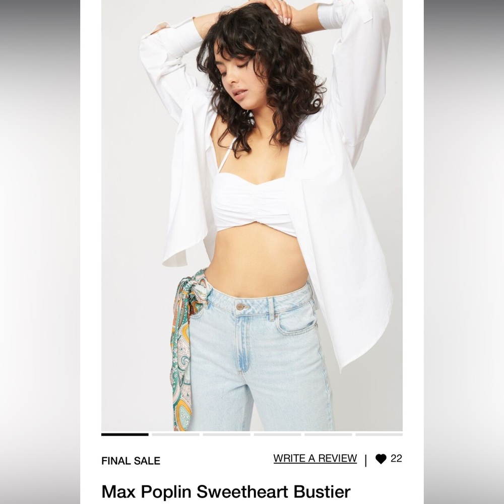 Dynamite White Crop Top